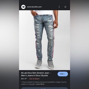 M.Lab jeans new with tags size 40/32 slim super stretchy